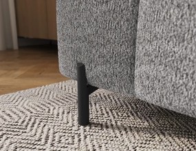 Taburet Tapitat cu Picioare Ferivo, gri bouclé – Royal 03