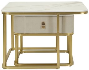 Mauro Ferretti Set De 2 Măsuțe De Cafea Beauty,  70 X 70 X 48 Cm Și 50 X 50 X 43,5 Cm | Aosom Romania