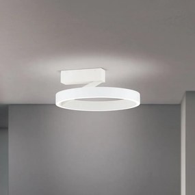 Lustra aplicata LED circulara KOLK alb 40cm