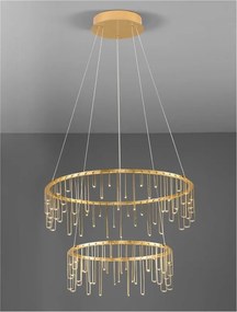 Lustra LED design ambiental deosebit cu 2 inele Stellar 60cm