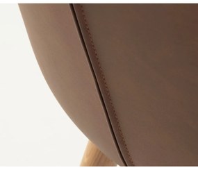 Scaune de dining maro 2 buc. din metal Teslin – Unique Furniture