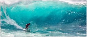 Tablou - Surfer în valuri (120x50 cm)