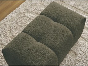 Taburet kaki cu tapițerie din țesătură bouclé Roxelane – Bobochic Paris