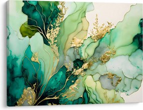 Tablou - Abstractizare verde (70x50 cm)