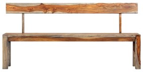 Banca, gri, 160 cm, lemn masiv de sheesham