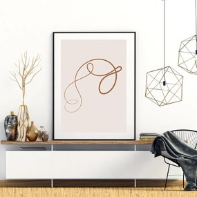 Poster - Abstracție cu linii (A4)