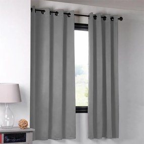STOF Draperie groasă blackout NOTTE gri 135 x 180 cm set 2 buc