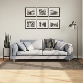 vidaXL Covor ISTAN, cu fire înalte, aspect lucios, gri, 100x200 cm