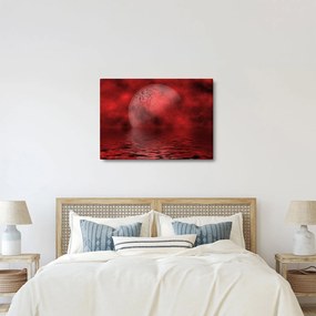 Tablou - Luna pe nivelul apei (70x50 cm)