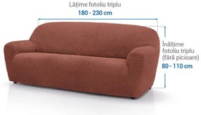 Huse super elastice RUBINIA cărămizii fotoliu triplu (l. 180 - 230 cm)