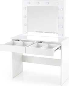 Măsuță toaletă Velinio 95 cm - alb