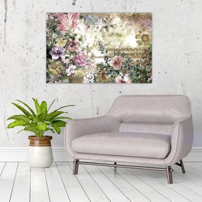 Tablou - Flori de design (90x60 cm)