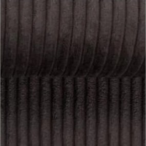 Șezlong maro închis cu tapițerie din catifea reiată Lord – Ropez