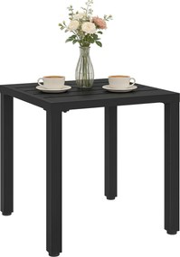 Outsunny Măsuță laterală de grădină, masă rezistentă la intemperii cu design lamelar, pătrată, 45 x 45 x 45,5 cm | Aosom Romania