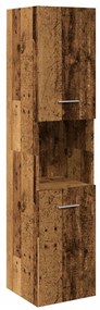 vidaXL Dulap suspendat de baie, lemn vechi 30x30x130 cm lemn prelucrat