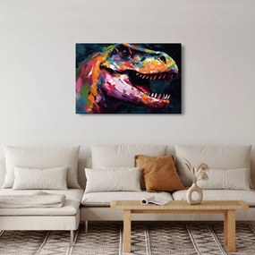 Tablou - Dinozaur, pictură (90x60 cm)