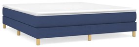 3120636 vidaXL Cadru de pat, albastru, 180 x 200 cm, material textil