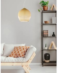 Lustră pe cablu BOULETTE 1xE27/60W/230V aurie