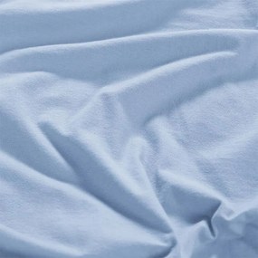 decoDoma Cearșaf elastic jersey cu elastan albastru 180 x 200 cm
