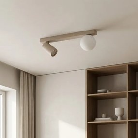 Brilagi - Spot orientabil SELE BALL 1xGU10/30W/230V + 1xG9/10W bej