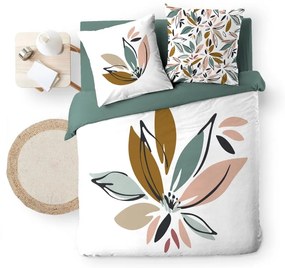 Lenjerie de pat albă din bumbac pentru pat dublu, extinsă 240x220 cm Octavia – douceur d'intérieur