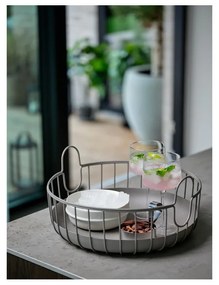 Coș de depozitare din sârmă din metal ø 38x18 cm Inu – Zone