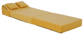 Scaun pliant/saltea PELOS, galben