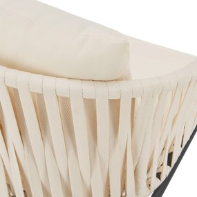 Jusky 2 scaune metalice - bej