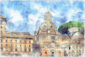 Tablou - Biserica Santa Maria di Loreto, Roma, Italia (90x60 cm)