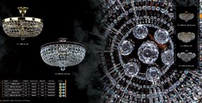 Plafoniera cristal Cristal Bohemia Exclusive diametru 35cm Gerta dia 350 CE