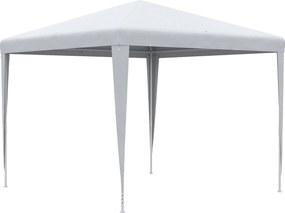 Outsunny Foisor de Grădină 3x3 Impermeabil pentru Petreceri Cadru Oțel Exterior Interior 2.7x2.7m Alb | Aosom Romania