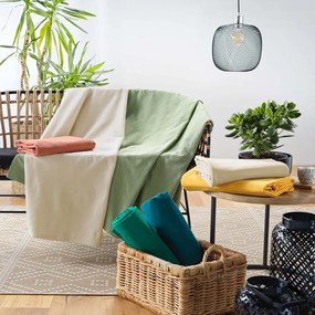 Cuvertură galbenă 180x220 cm Lucile – douceur d'intérieur