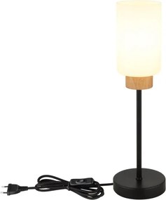 Globo 15977T - Lampă de masă ROWENA 1xE27/60W/230V negru/alb