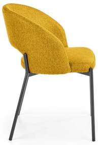 Scaun tapitat K373 mustariu
