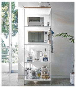 Etajeră alb mat din oțel 60x170x46,5 cm Tower – YAMAZAKI