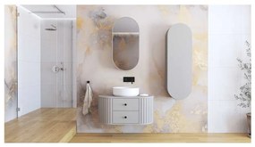 Dulap suspendat pentru baie Belmore, crem