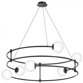 Lustra design ultramodern minimalist Balance 6L negru