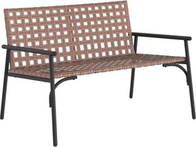 vidaXL Scaun pentru Grădină Maro 110,5 x 79 x 75,5 cm poliratan