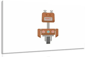 Tablou robotul în culoarea maro