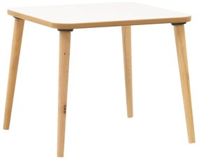 Masa copii Jerry alb - culoare lemn natural 50x50x43cm