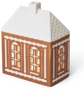 Sfeșnic pentru lumânări pastilă din ceramică Gingerbread Lighthouse – Kähler Design