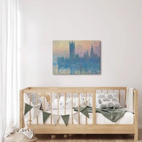 Tablou - Claude Monet, The Houses of Parliament, Sunset, reproducere (70x50 cm)