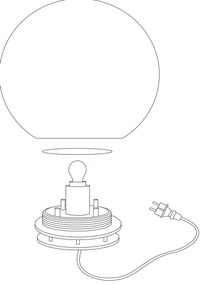 Eglo 98104 - Lampadar exterior MONTEROLO 1xE27/40W/230V IP65 ø600