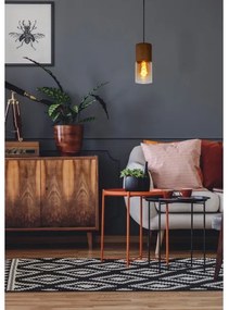 Lustră pe cablu ZINO 1xE27/60W/230V maro Lucide 74410/01/62