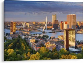 Tablou - Panorama Rotterdamului, Țările de Jos (70x50 cm)
