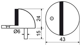 Opritor usa RK.ZAR.001, negru