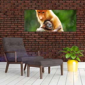 Tablou cu maimuțe (120x50 cm)