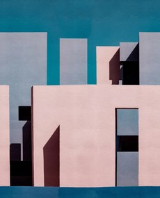 Tapet Abstract Building, Pastel, Rebel Walls