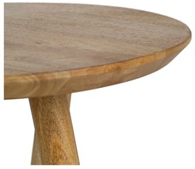Măsuță auxiliară rotundă din lemn de mango ø 40 cm Mao – Ixia