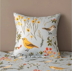 Fata de perna din microfibra SPRING BIRDS 45x45 cm, colorat